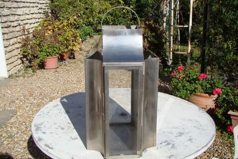Grande Lanterne / photophore en acier  Hauteur  60 cm 60 Gargenville (78)