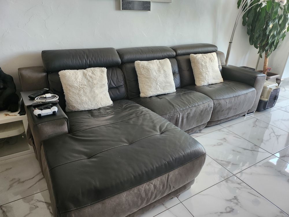 Canape d angle en cuir Meubles