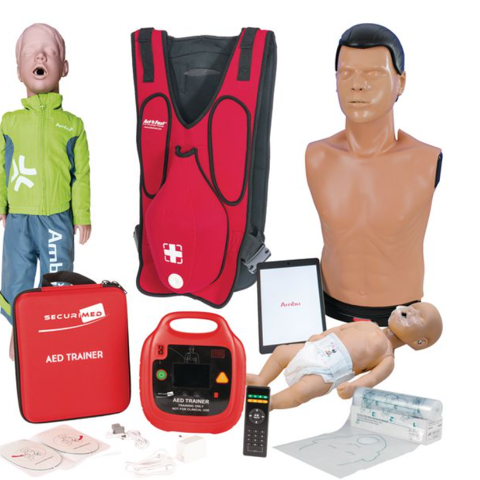 Pack mannequins Ambu avec d�fibrillateur de formation AED 850 Vignoles (21)
