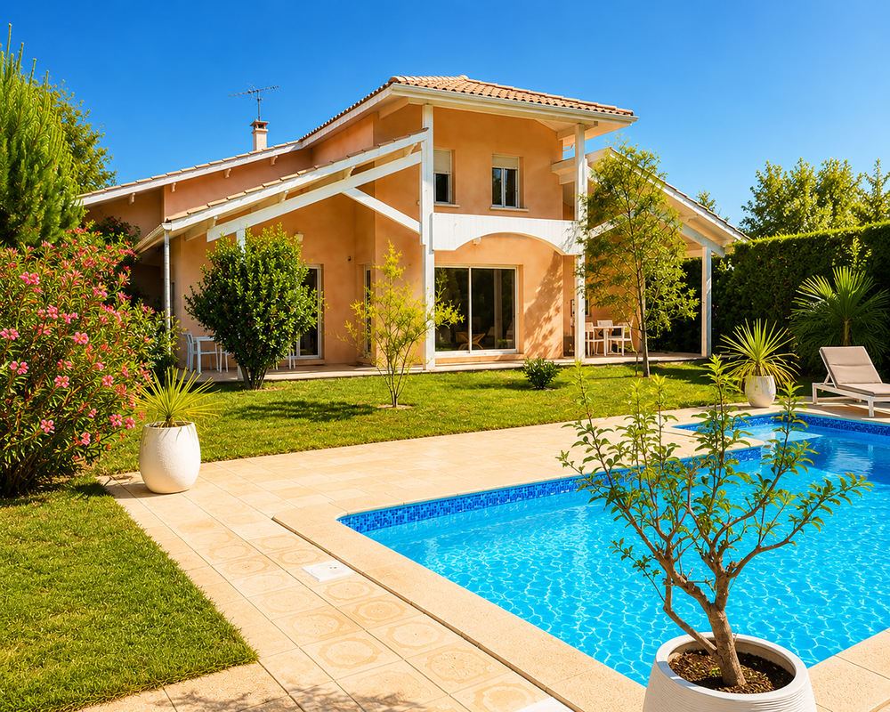 Vente Maison Belle maison d'architecte ARES avec jardin arboré et piscine Arès