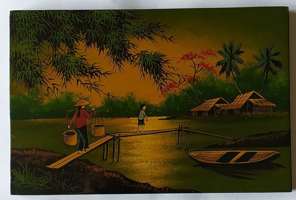 Tableaux laques vietnamiennes. Décoration