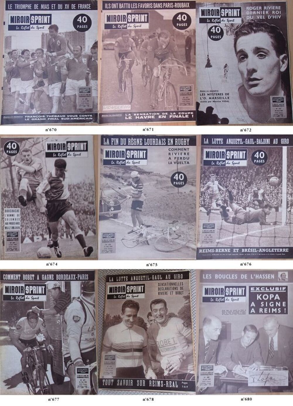 Miroir Sprint ann&eacute;e 1959 