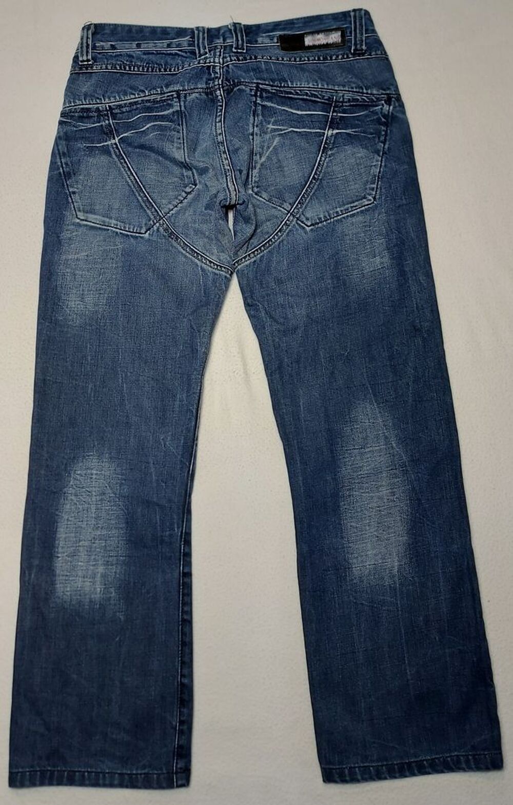 Kosmo One Jeans Homme Fantaisie Bleu Marine Taille 38 40 Vêtements