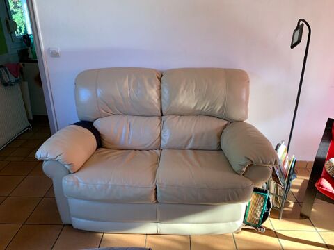 Canap 2 places cuir cru  70 Leers (59)
