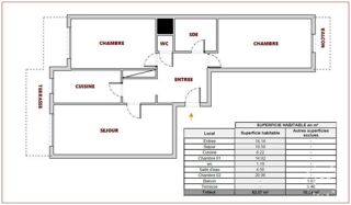  Appartement à louer 3 pièces 84 m² Nice