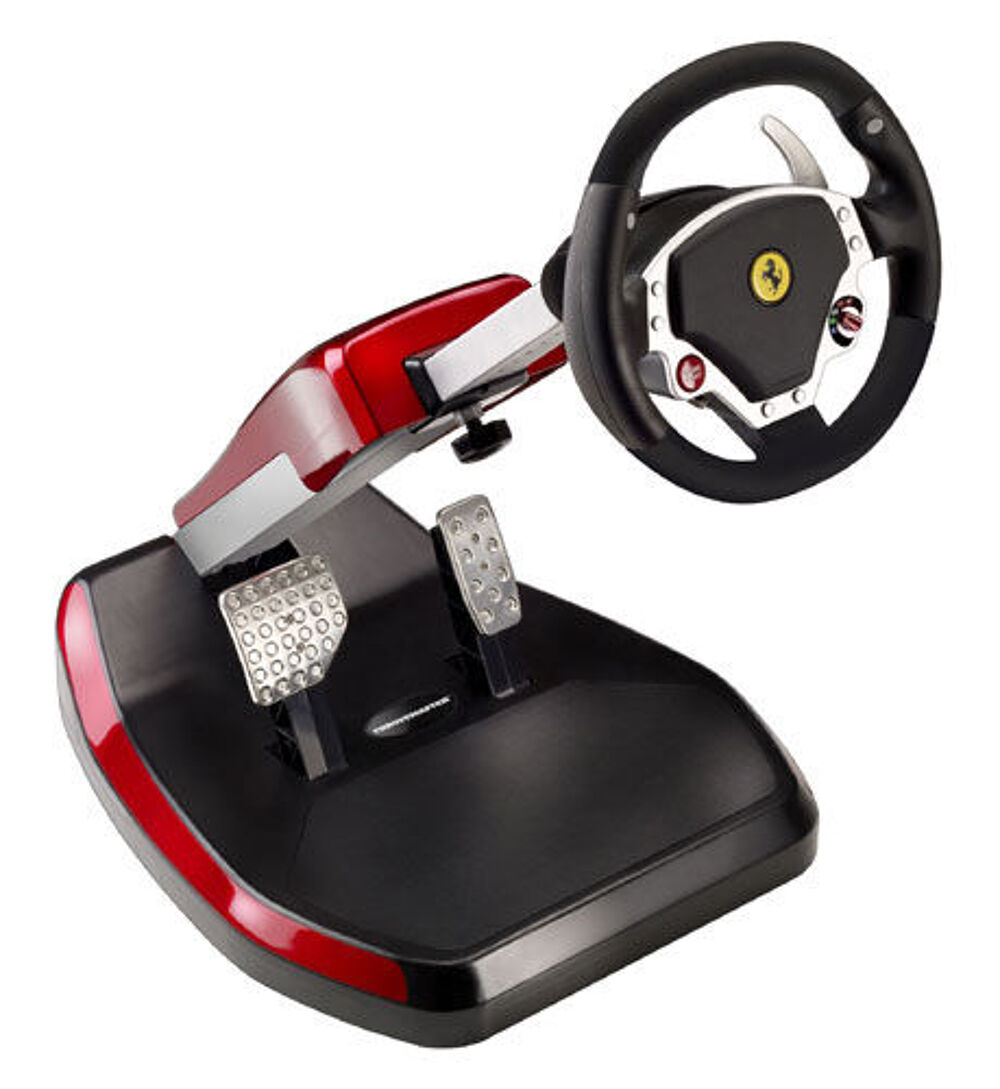 Volant Ferrari Wireless GT Cockpit pour PS3 et PC Consoles et jeux vidos