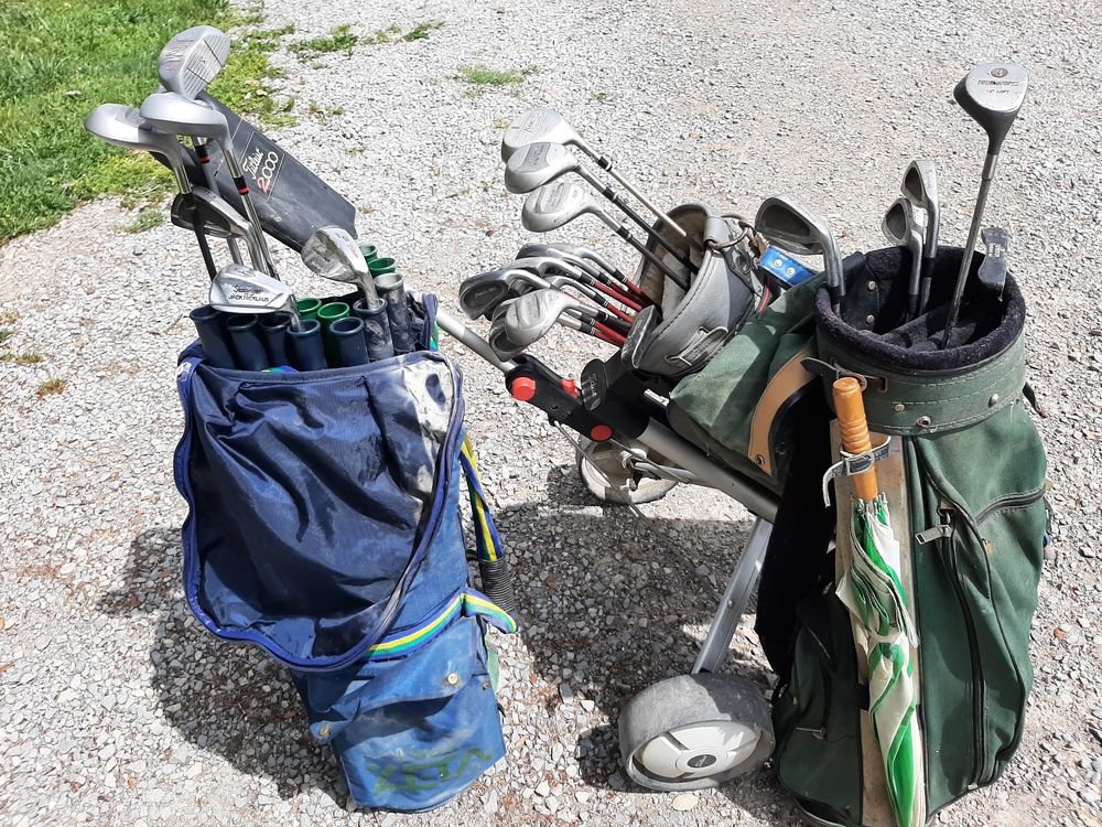 CLUBS DE GOLF + CHARIOT + SACS Sports