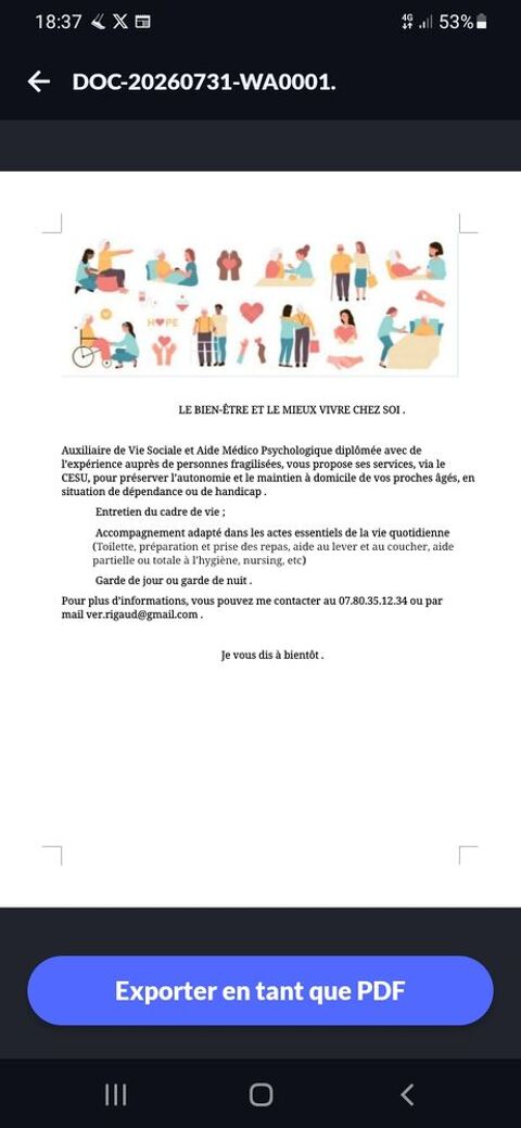 BIEN-&Ecirc;TRE ET MIEUX VIVRE CHEZ SOI 0 81300 Graulhet