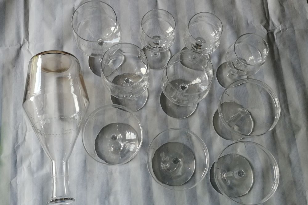 service de verres et carafe Décoration
