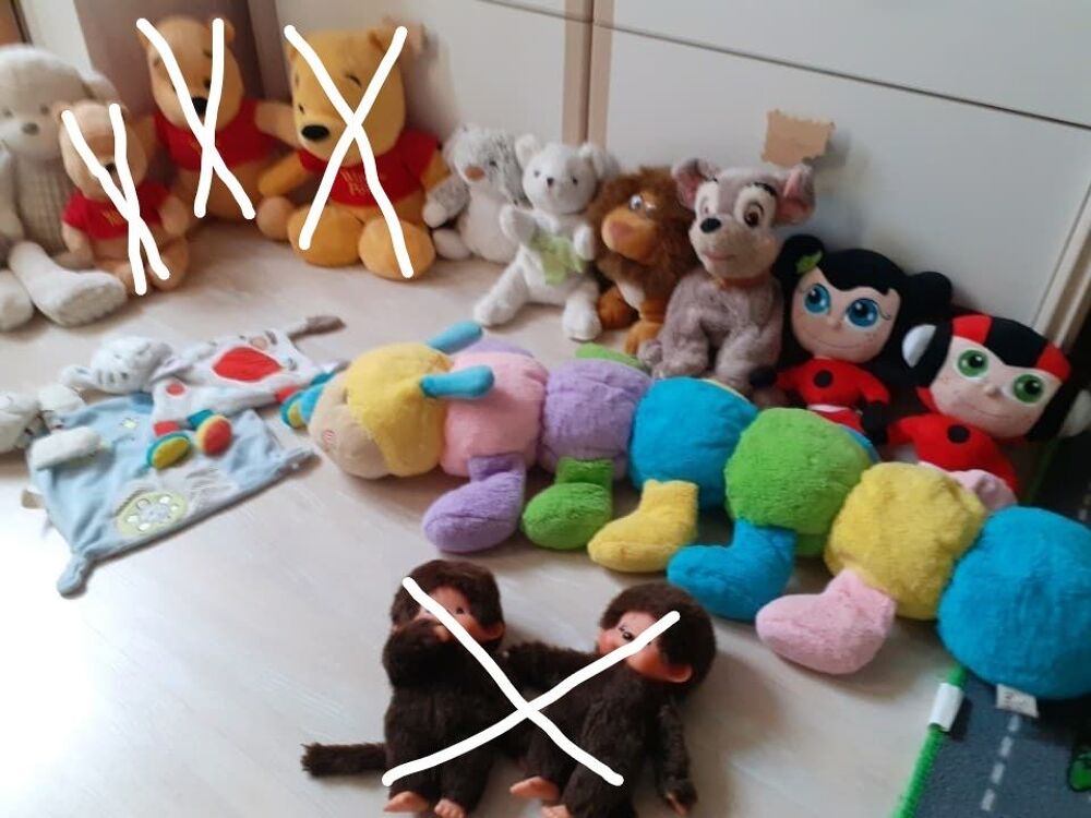 un large Choix de Peluches et Doudous : Lot ou l'unit&eacute; Jeux / jouets
