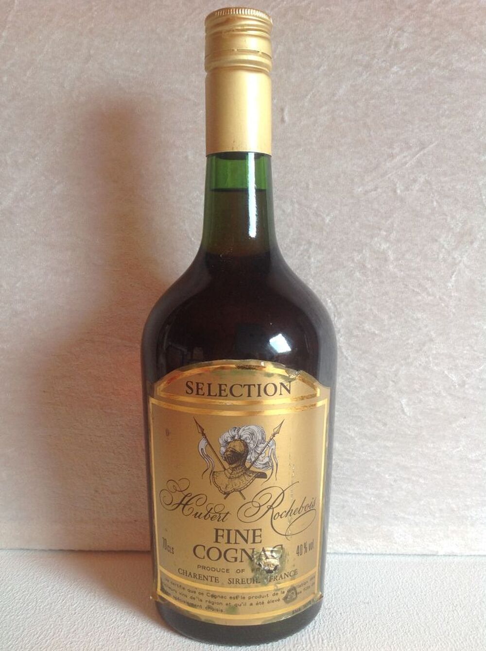 BOUTEILLE VINTAGE FINE COGNAC HUBERT ROCHEBOIS 