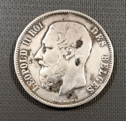 Pice 5 Francs Belge 1873 0 Paris 16 (75)