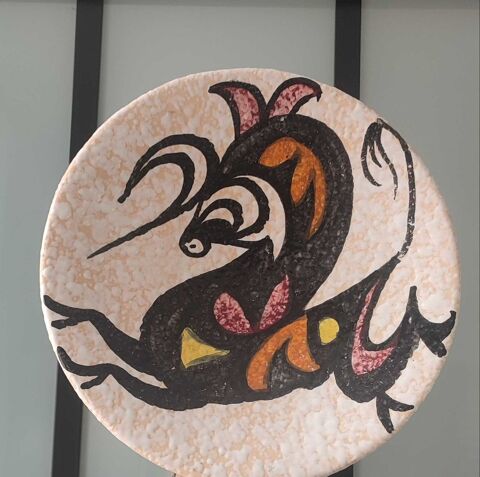Plat Mural  Toro de Lidia  ceramique Style Pop Art  Sanguino Clermont (60)