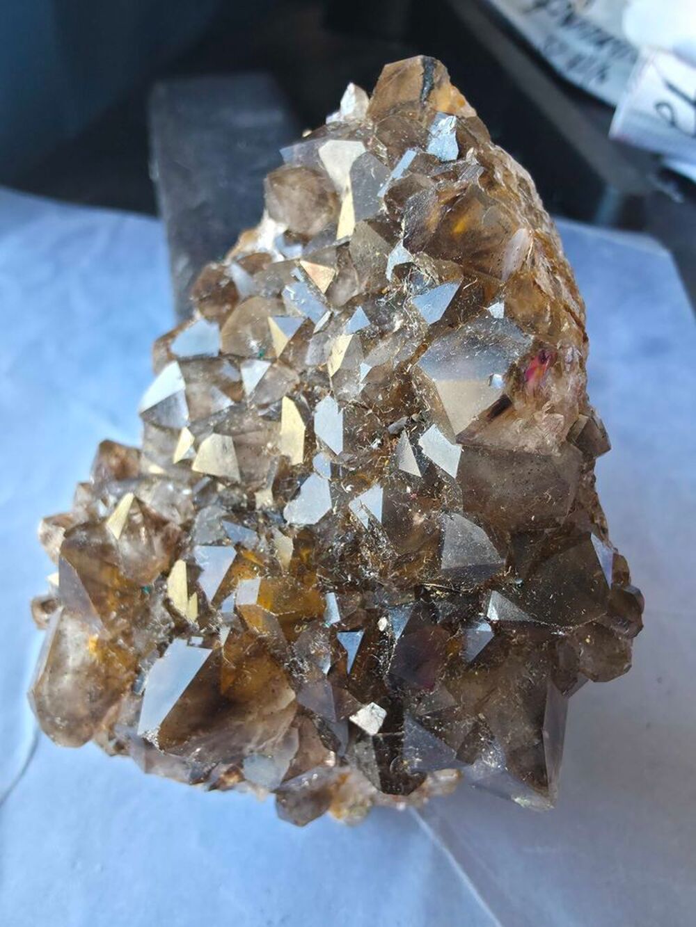 Quartz Fum&eacute; Naturel du Katanga(RDC)-Magnifique Pi&egrave;ce de Collection 355g 