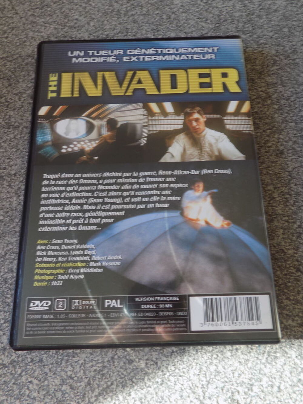 The invader DVD et blu-ray