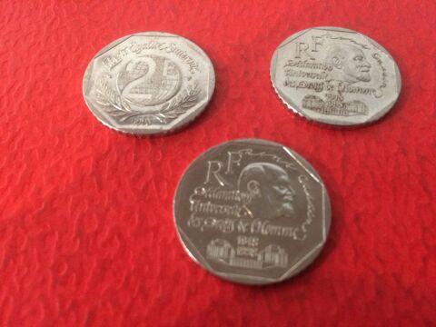Lot 3 pieces 2F  Ren� Cassin 
12 Li�vin (62)