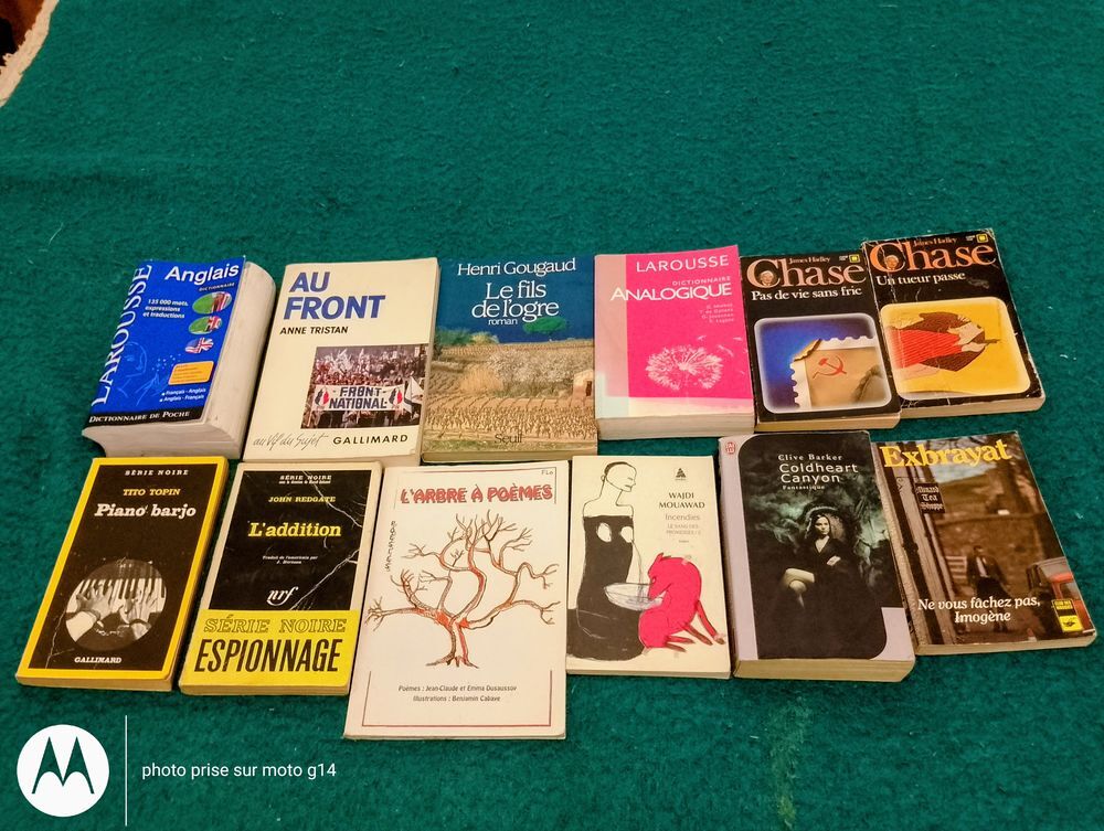 Livres, romans, divers, vendus en lots de 5, au choix Livres et BD