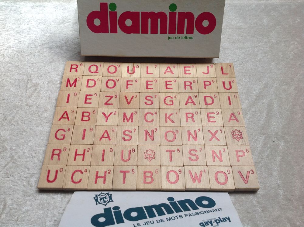 DIAMINO JEU DE LETTRES VINTAGE AVEC NOTICE Envoi possible
Jeux / jouets