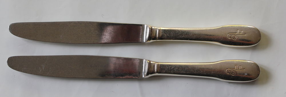 Couteaux CHRISTOFLE pour AIR FRANCE vintage 70 Cuisine