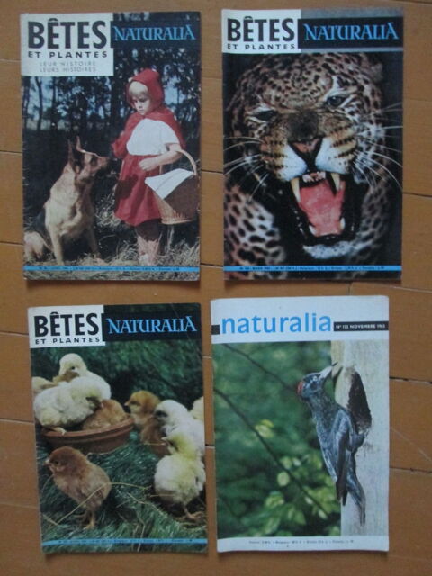 Revues anciennes Naturalia années 1960 3 Herblay (95)