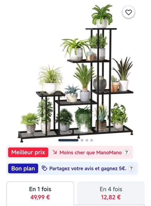 Porte plante en fer forg� 30 Saint-Paul-Trois-Ch�teaux (26)