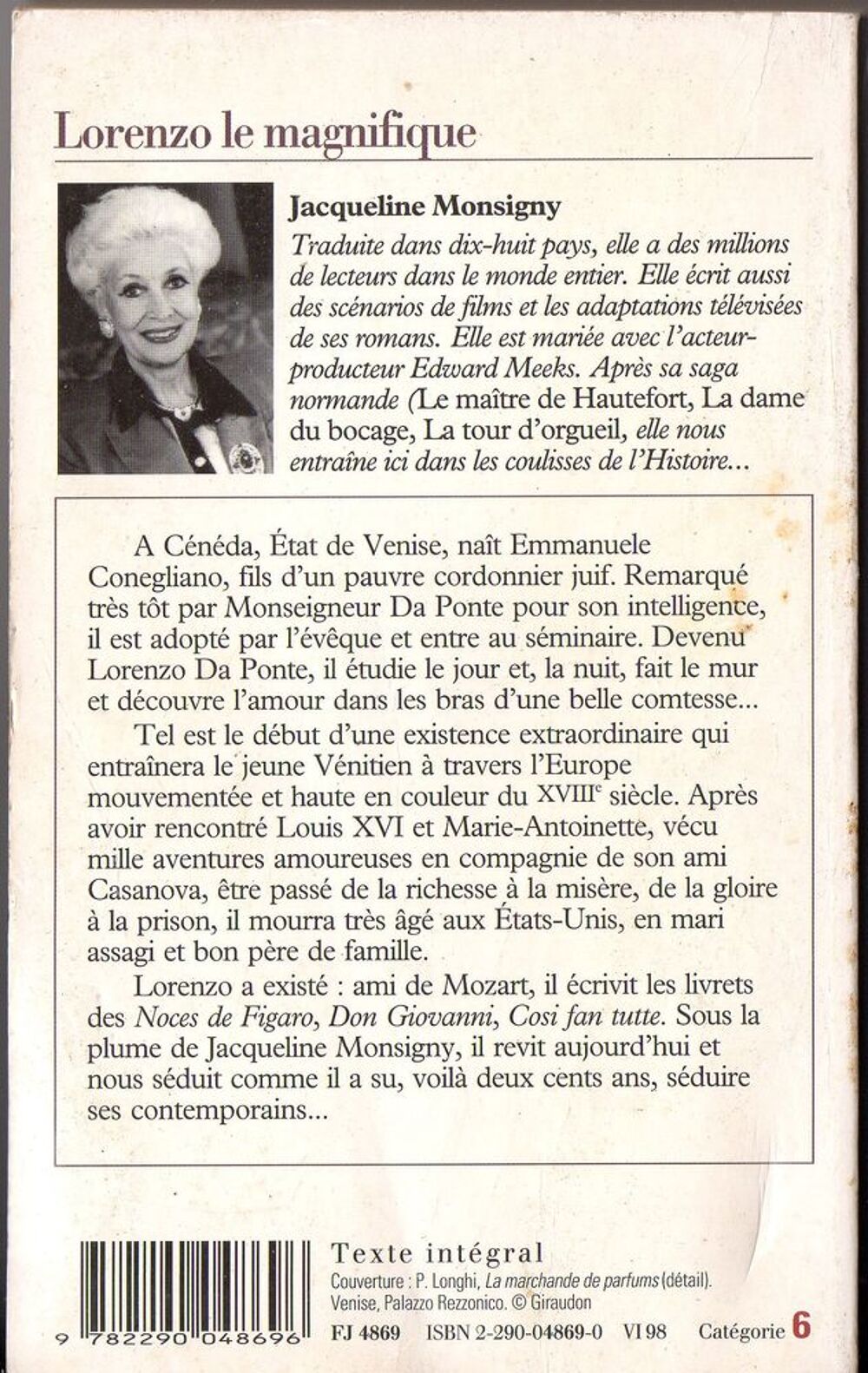 Lorenzo le magnifique - Jacqueline Monsigny Livres et BD