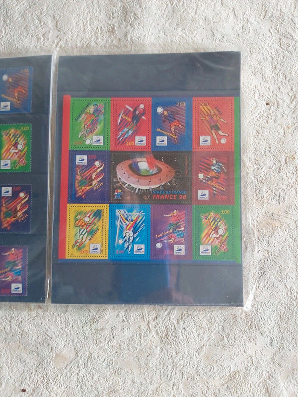 timbres de la coupe du monde de football de 1998 