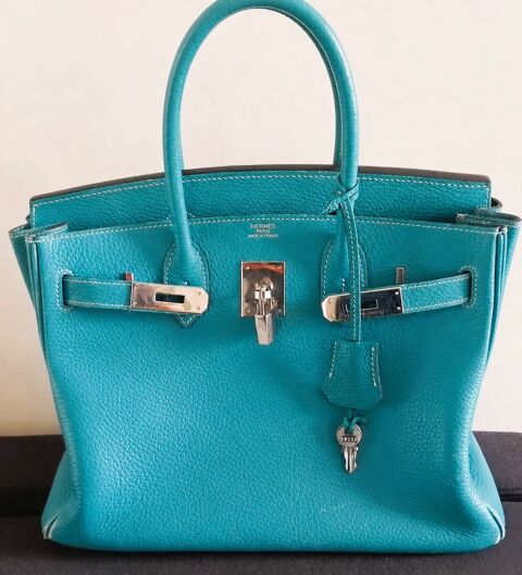 SAC HERMES BIRKIN 30 BLEU TURQUOISE 3800 Paris 5 (75)