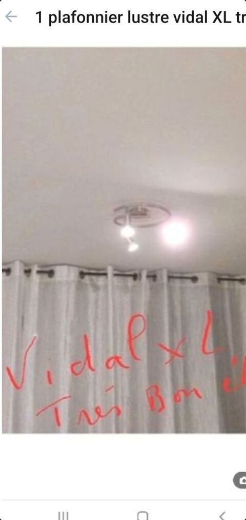 1 plafonnier vidal XL tr�s bon �tat 20 Bron (69)