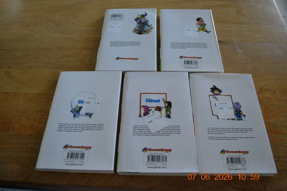 5 MANGAS DRAGON BALL SUPER 10 EUROS Livres et BD