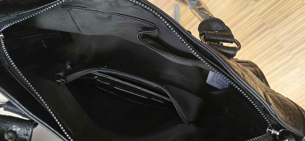 sac &agrave; main noir Maroquinerie