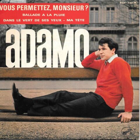 Adamo : Vous Permettez, Monsieur ? [Vinyle 45 tours 7' EP] 8 Saint-Nom-la-Bretèche (78)
