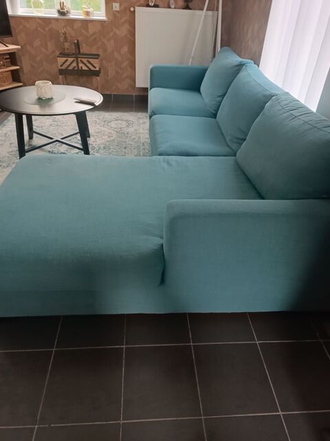 Canap d angle tissus bleu canard 550 Grande-Synthe (59)