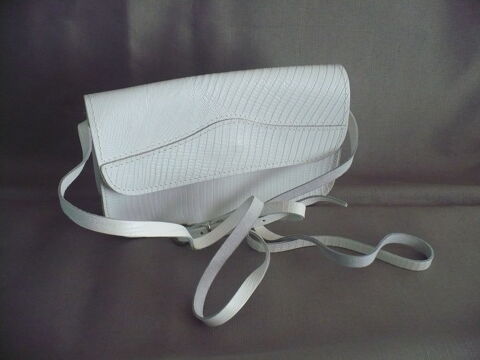 Pochette sac a main Cuir Blanc 5 Wervicq-Sud (59)