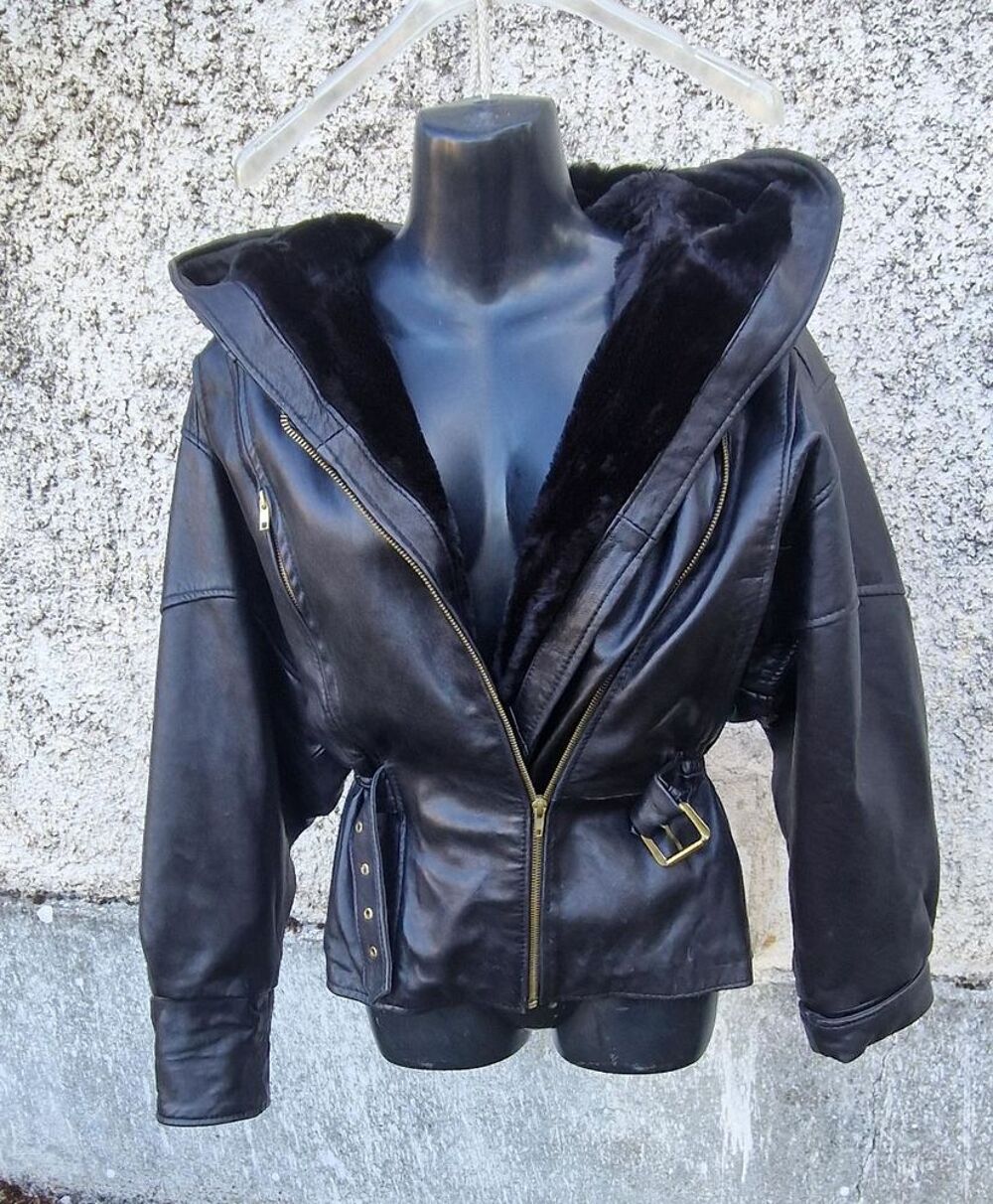 Blouson Femme en cuir v&eacute;ritable Vêtements