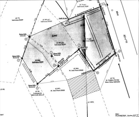TERRAIN A BATIR 65000 Brin-sur-Seille (54)