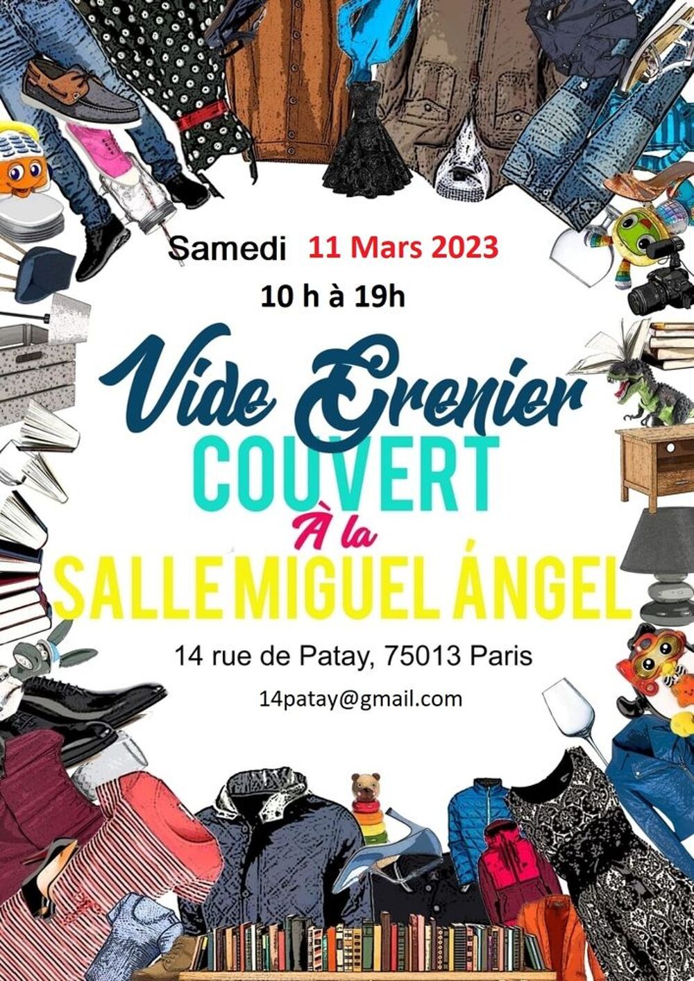 15 avril Vide grenier solidaire Vtements