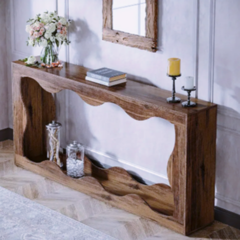 Console bois sculpt� ? Style naturel et courbes ondul�es 0 Lyon 9 (69)