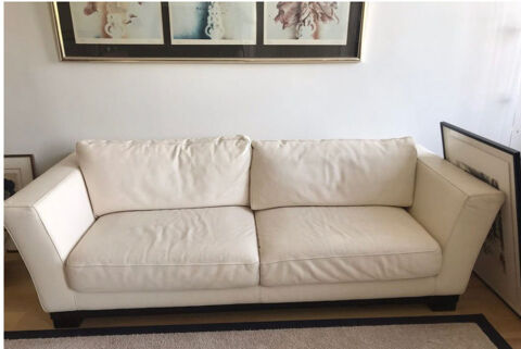 canap en cuir blanc 200 Royat (63)