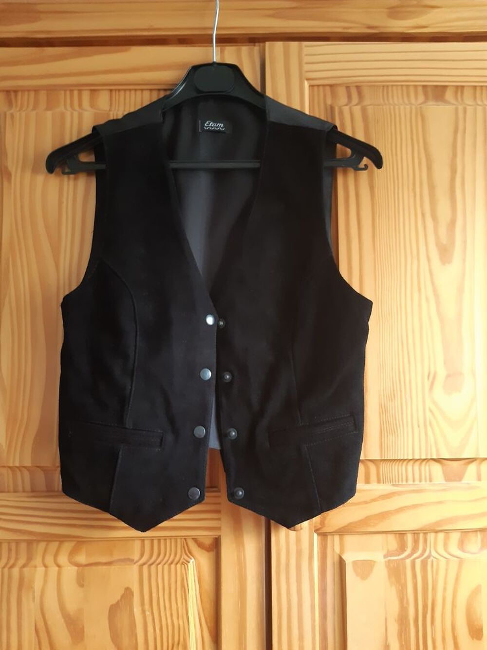 GILET CUIR SANS MANCHES Vêtements