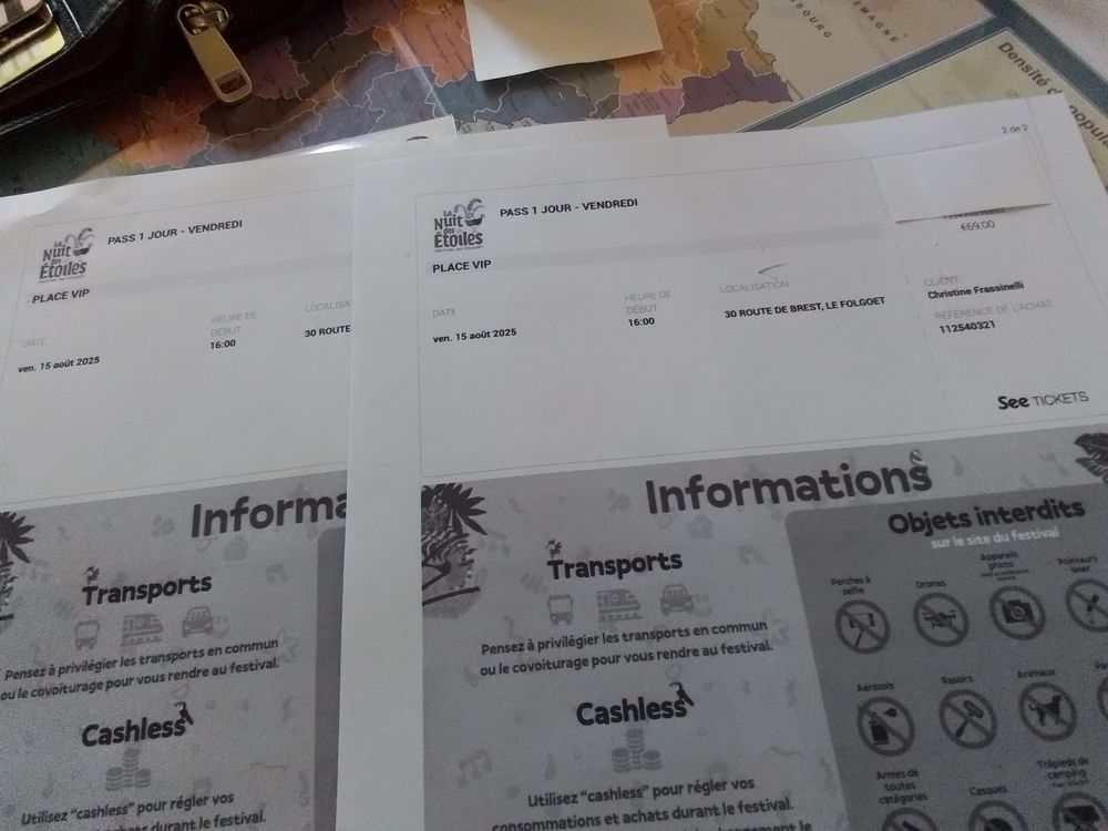 2 Billets VIP pour TEXAS LE 15 ao&ucirc;t &agrave; LE FOLGOET - Finistere Billetterie