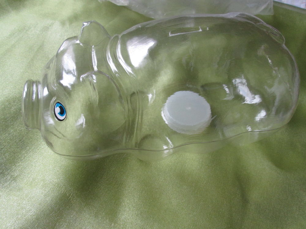 Cochon transparent Tirelire 