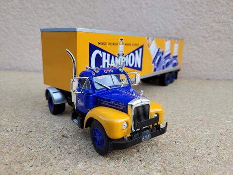 Mack B 61 T + semi-remorque fourgon Champion 45 Limay (78)