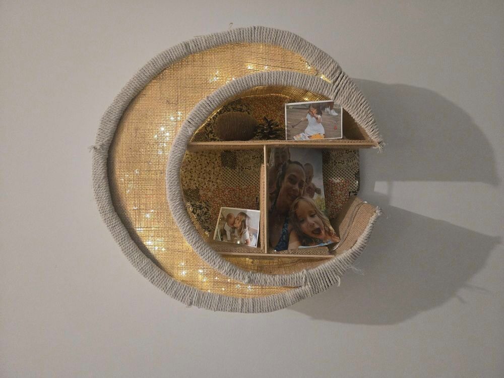 Petite &eacute;tag&egrave;re lumineuse artisanale Décoration
