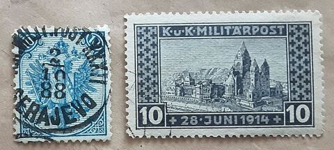 2 timbres à collection BOSNIE HERTZEGOVINE 1 Pontoise (95)
