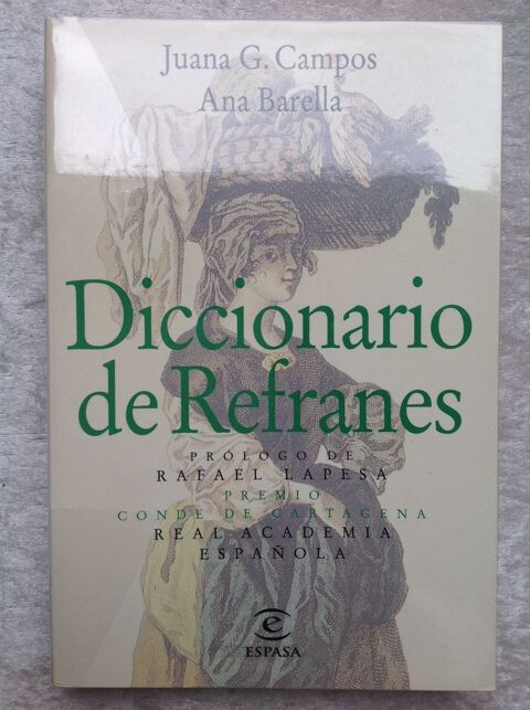 DICCIONARIO DE REFRANES JUANA G.CAMPOS ANA BARELLA Envoi Pos 14 Trégunc (29)