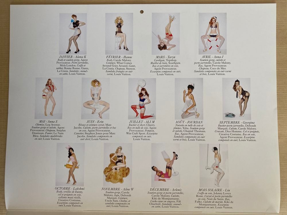 Calendrier VOGUE Paris 2009 By Terry Richardson 
