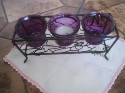 Photophore en Fer Forg� pour 3 Bougies - Marque Marionnaud 5 La Fert�-Alais (91)