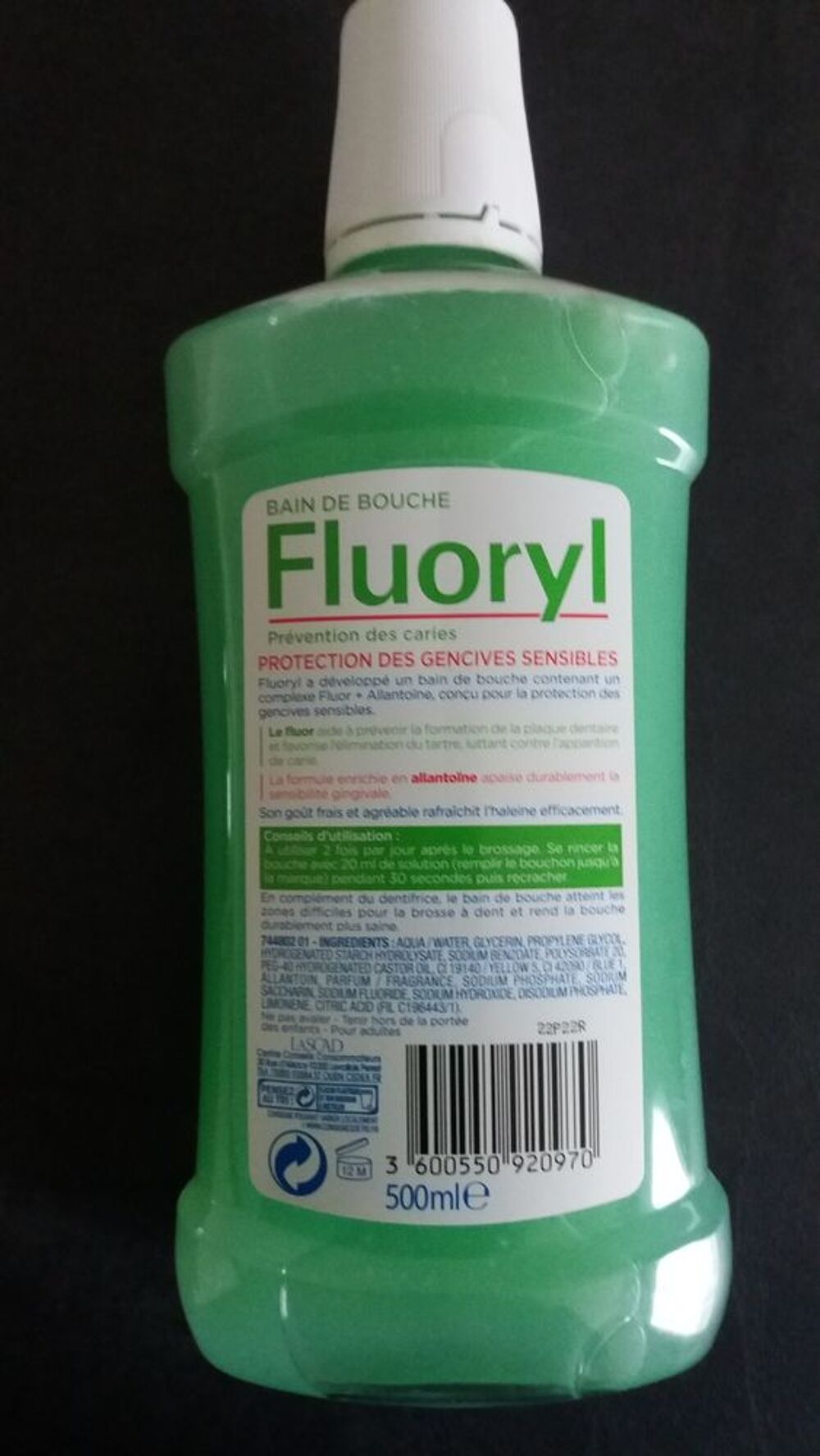 Bain de bouche - Fluoryl (neuf) Bijoux et montres