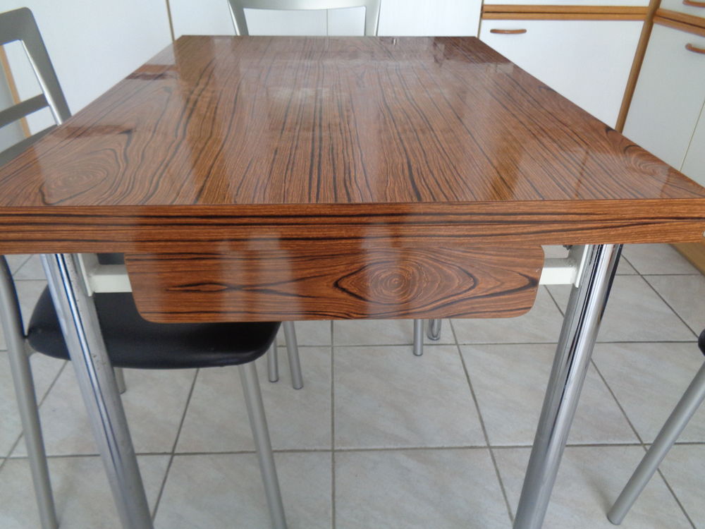 TABLE EN FORMICA AVEC RALLONGES ET TIROIR Meubles